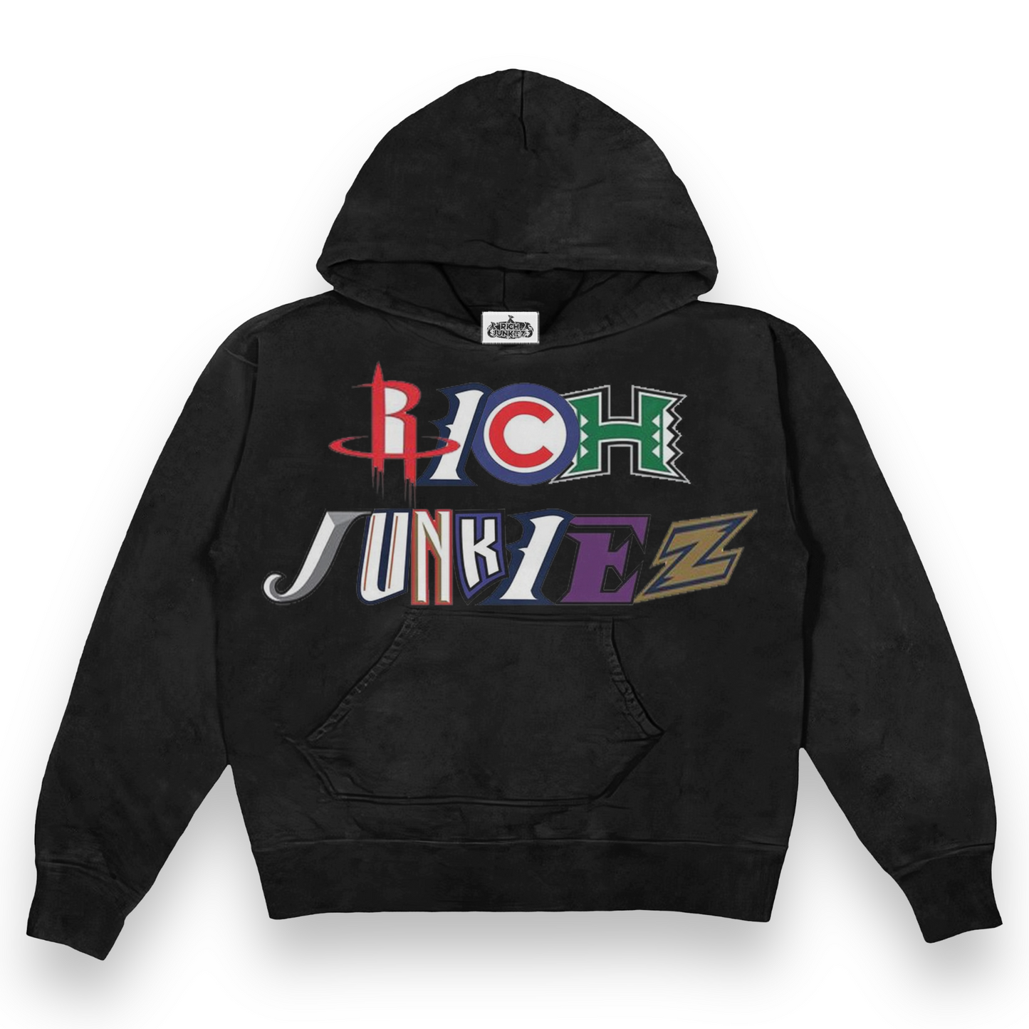 Rich Junkies “ typography  “ Hoodie